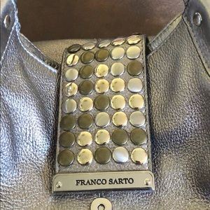 Franco Sarto metallic studded hobo bag